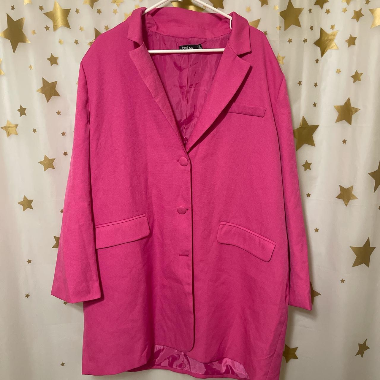 Boohoo Women's Pink Tailoredjackets Depop