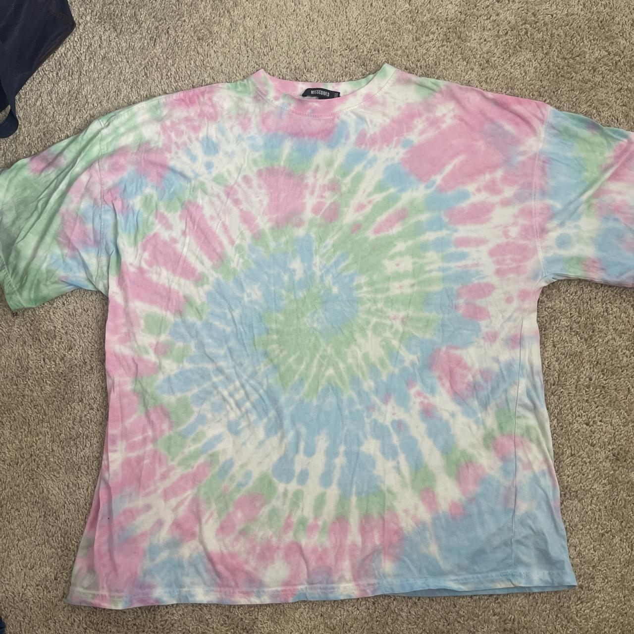 tie dye t shirt missguided