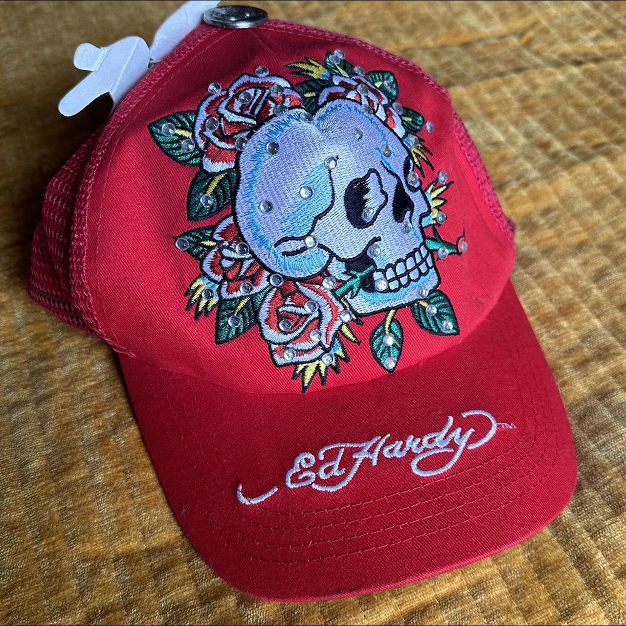 #vintage #rare #rhinestone and embroidery Ed Hardy... - Depop