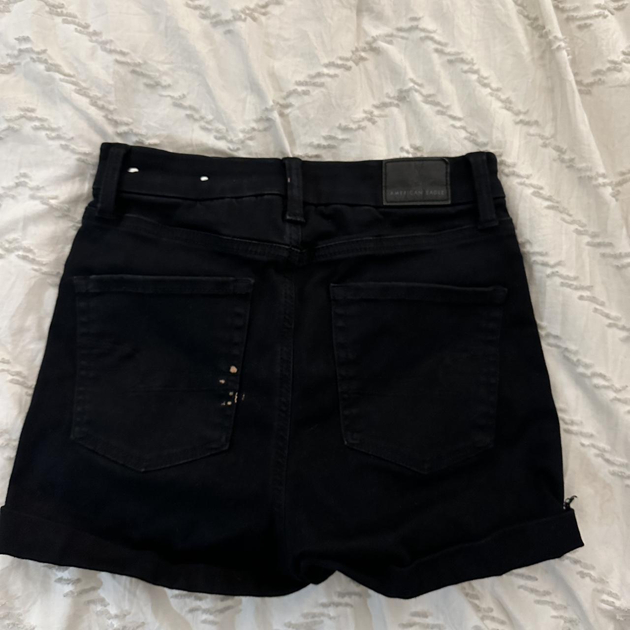 American Eagle Women's Black Shorts Depop