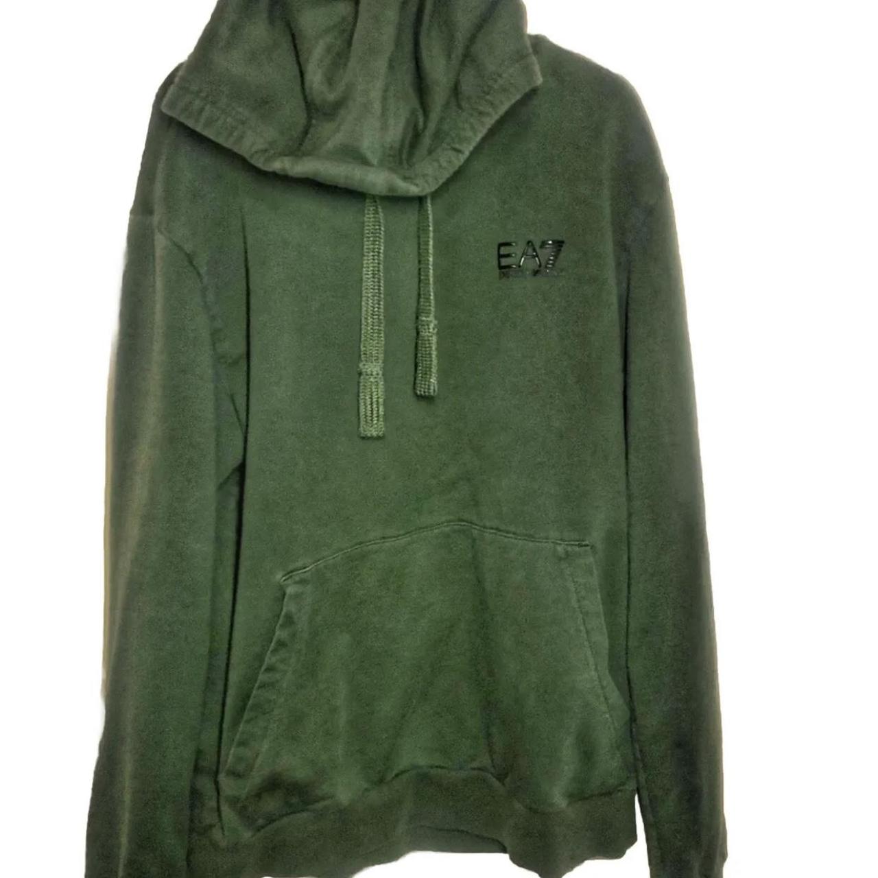 Ea7 khaki hoodie best sale