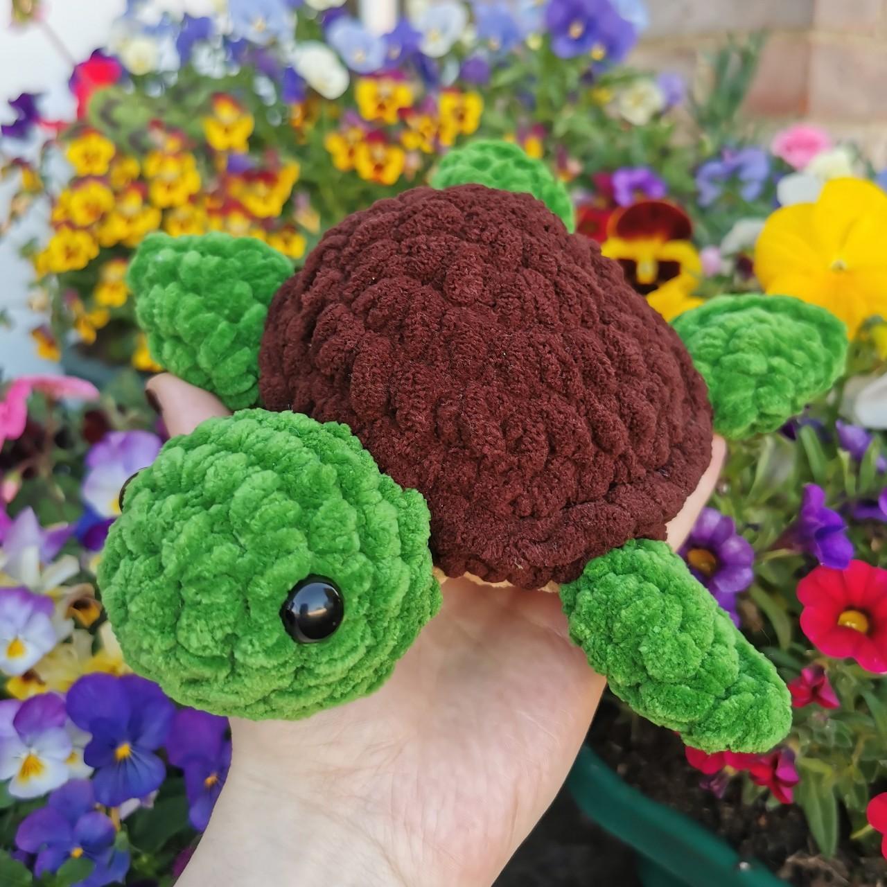 turtle-crochet-super-soft-plush-plushie-handmade-depop