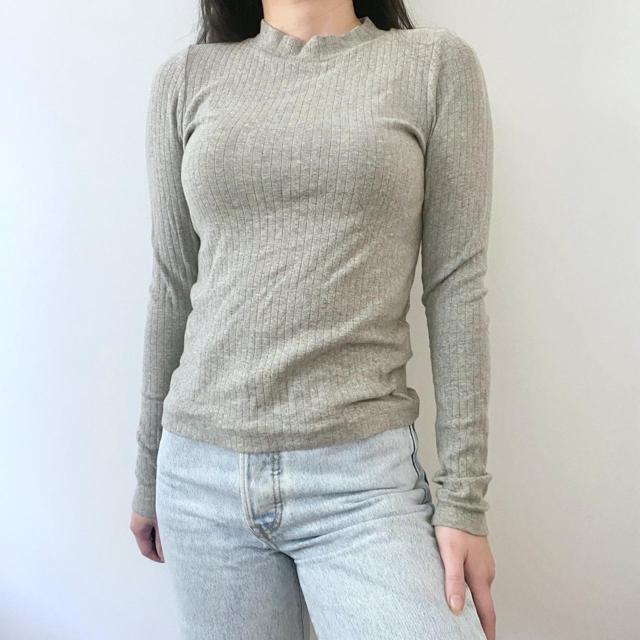 uniqlo ribbed high neck