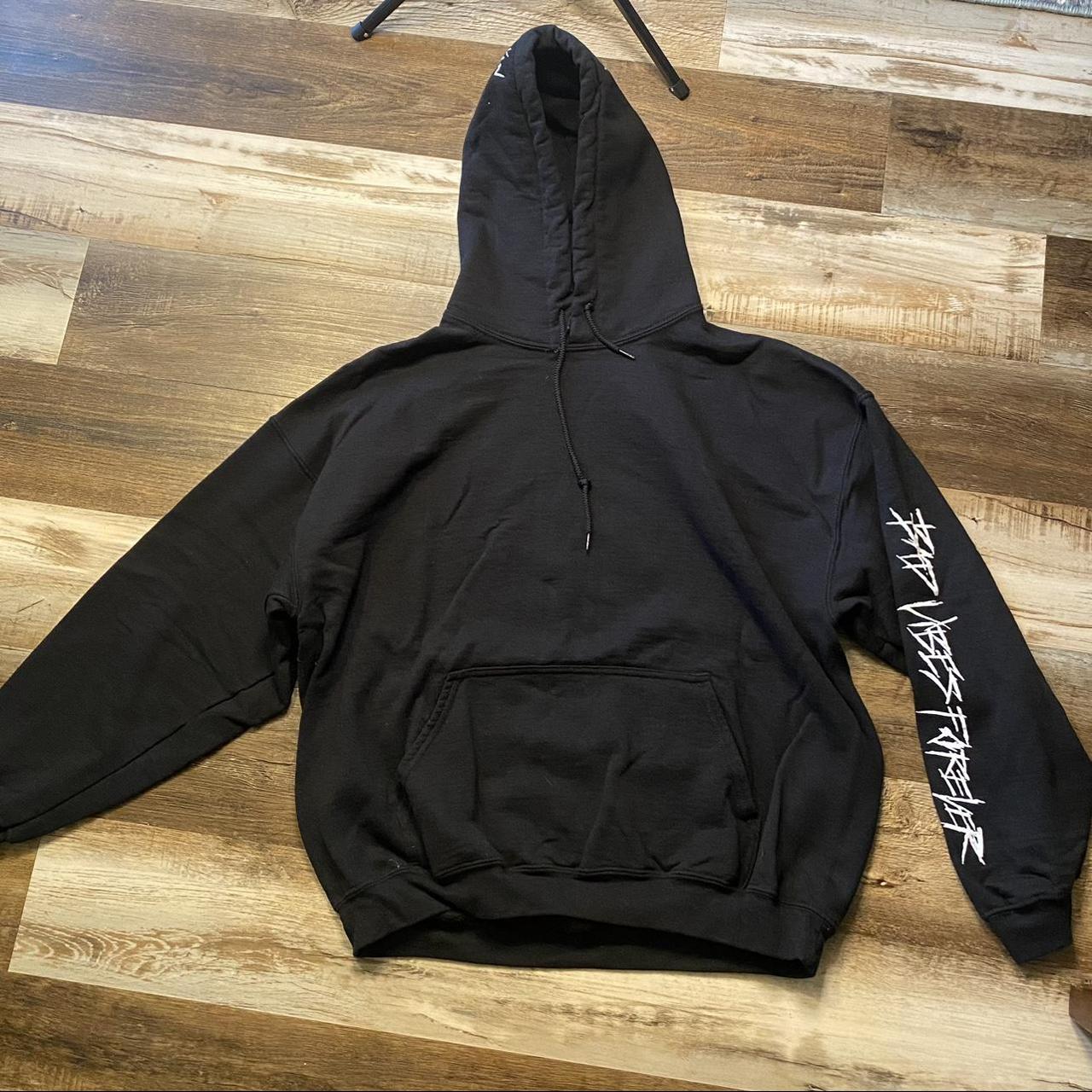 Revenge Men's Black and White Hoodie | Depop