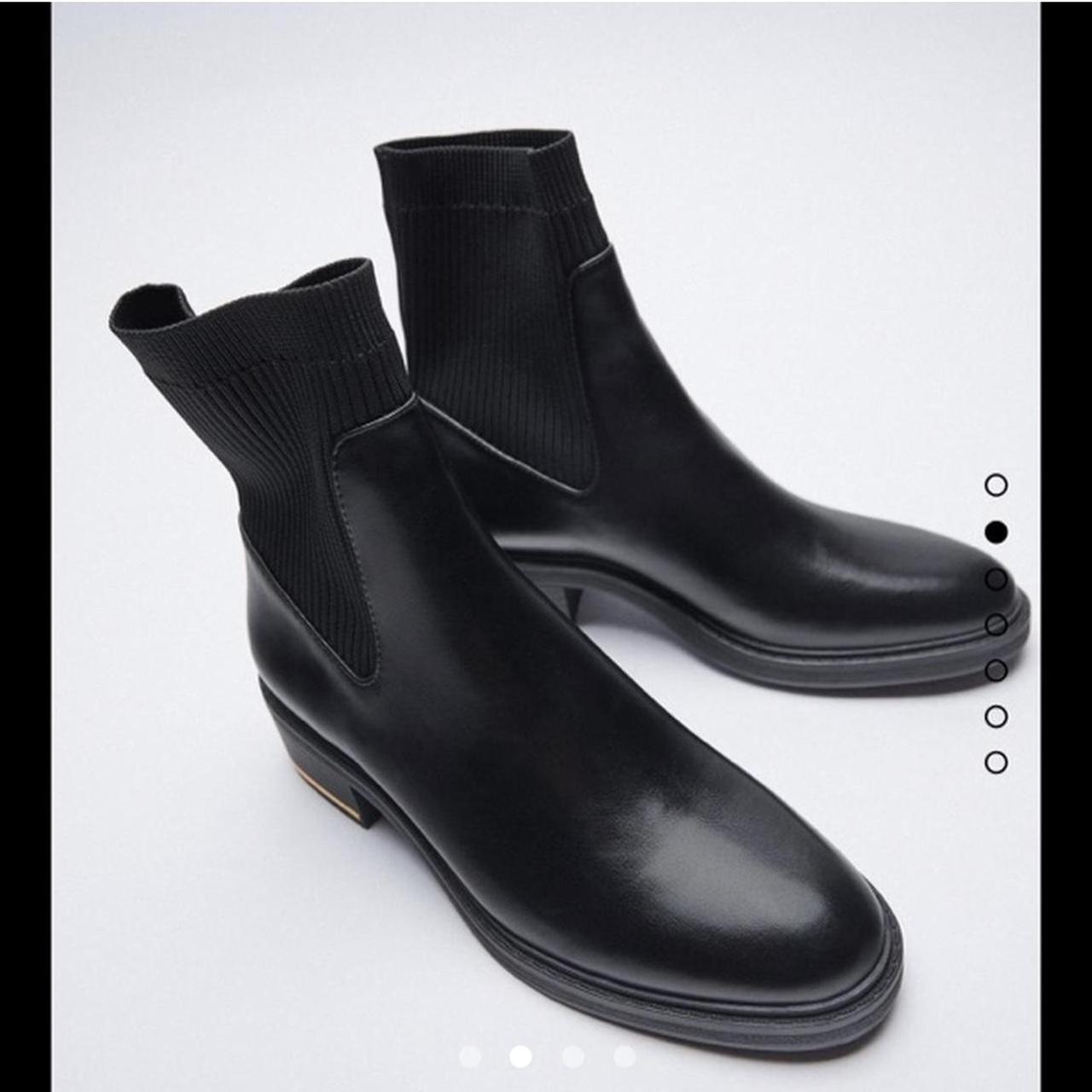 Zara Women's Black Boots | Depop