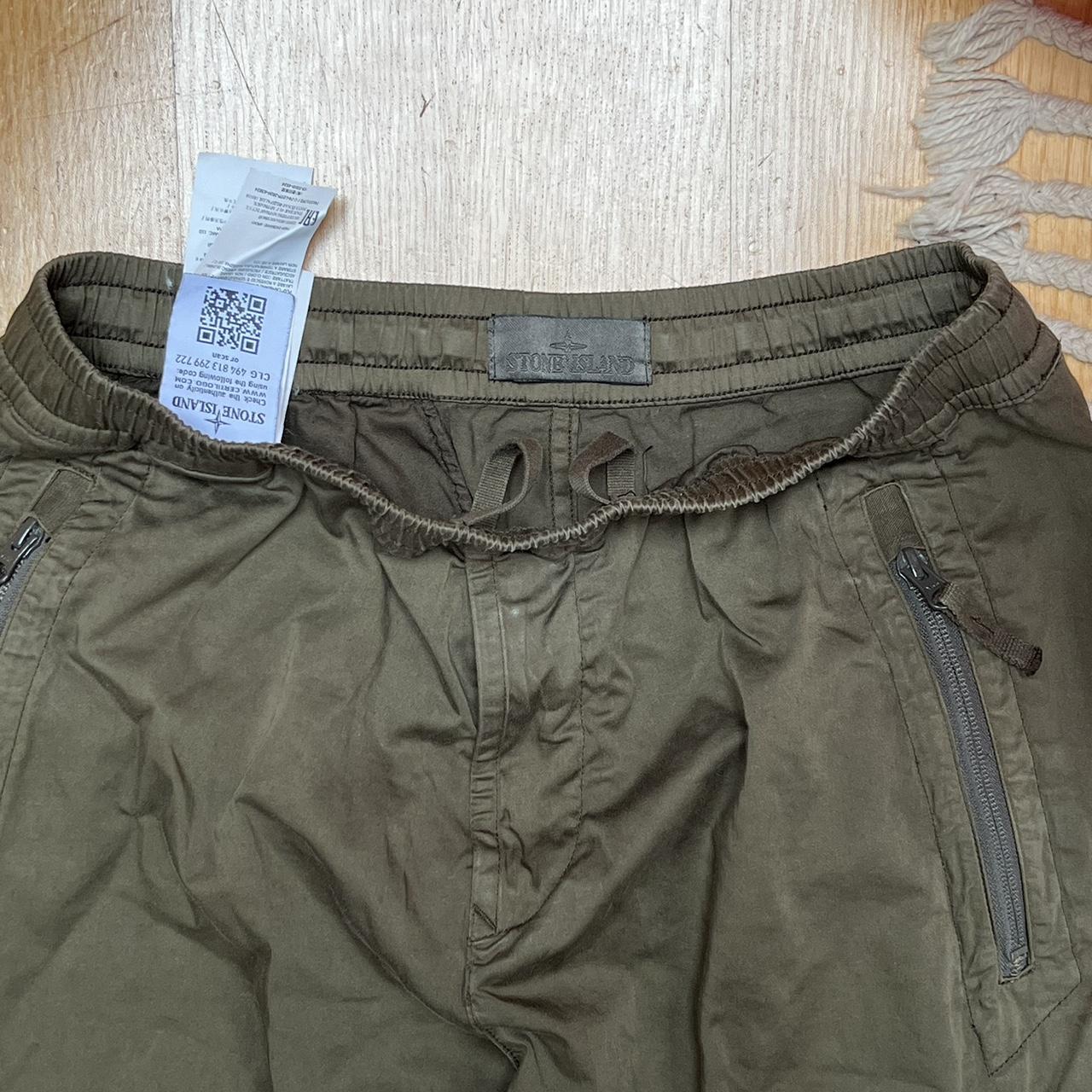 Stone Island Shadow Project Khaki Green Joggers Size... - Depop