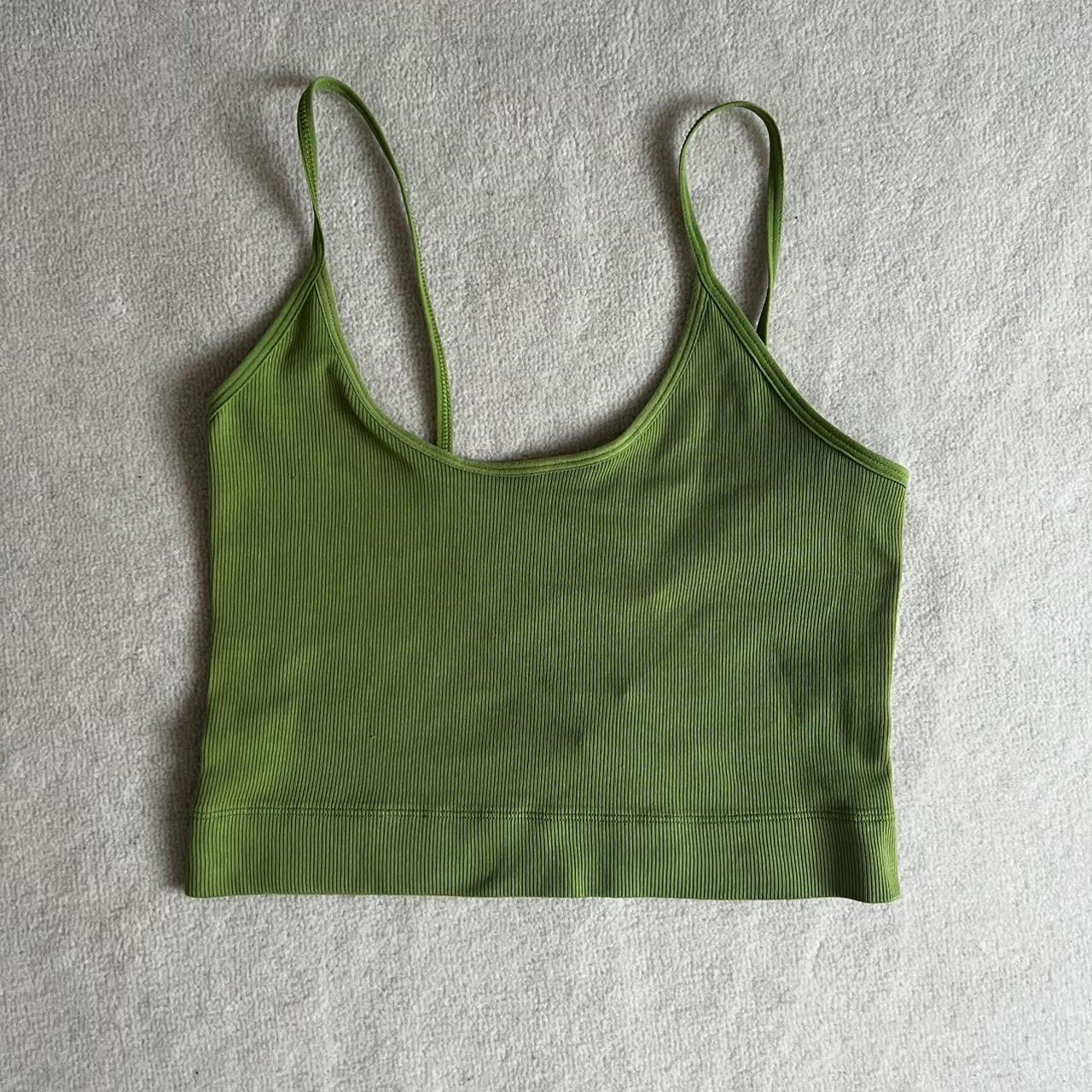 Subdued green cami top size S - Depop