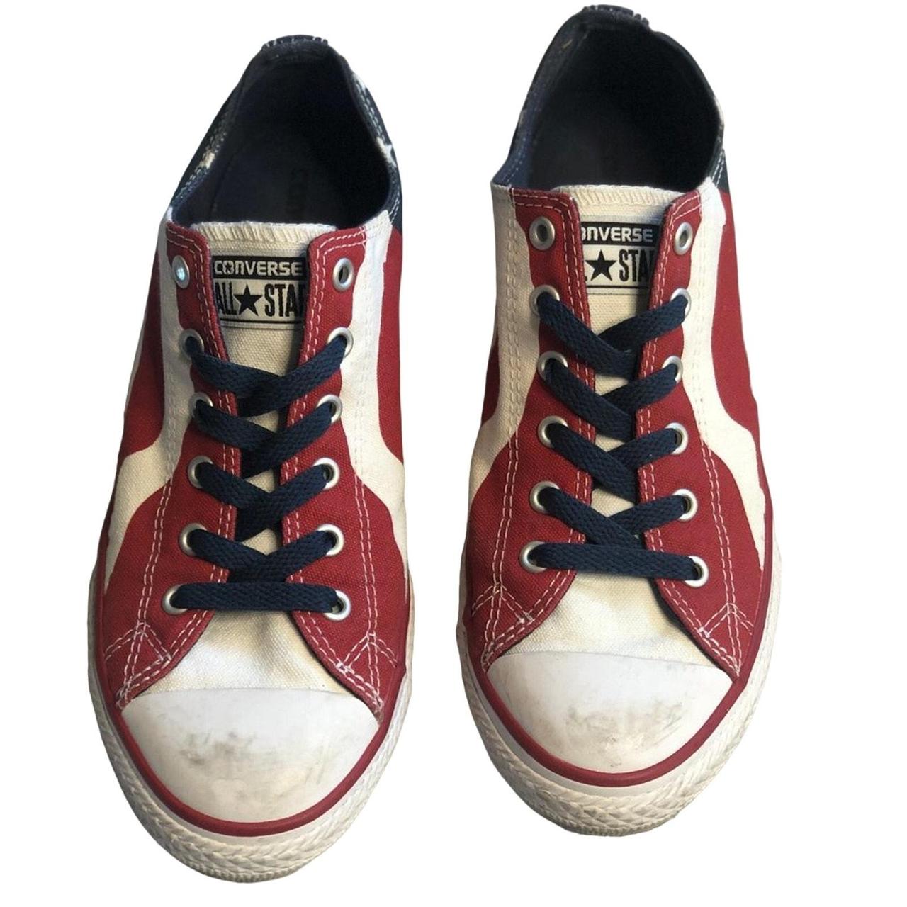 EUC Limited Edition American Flag Converse Low Tops. Depop