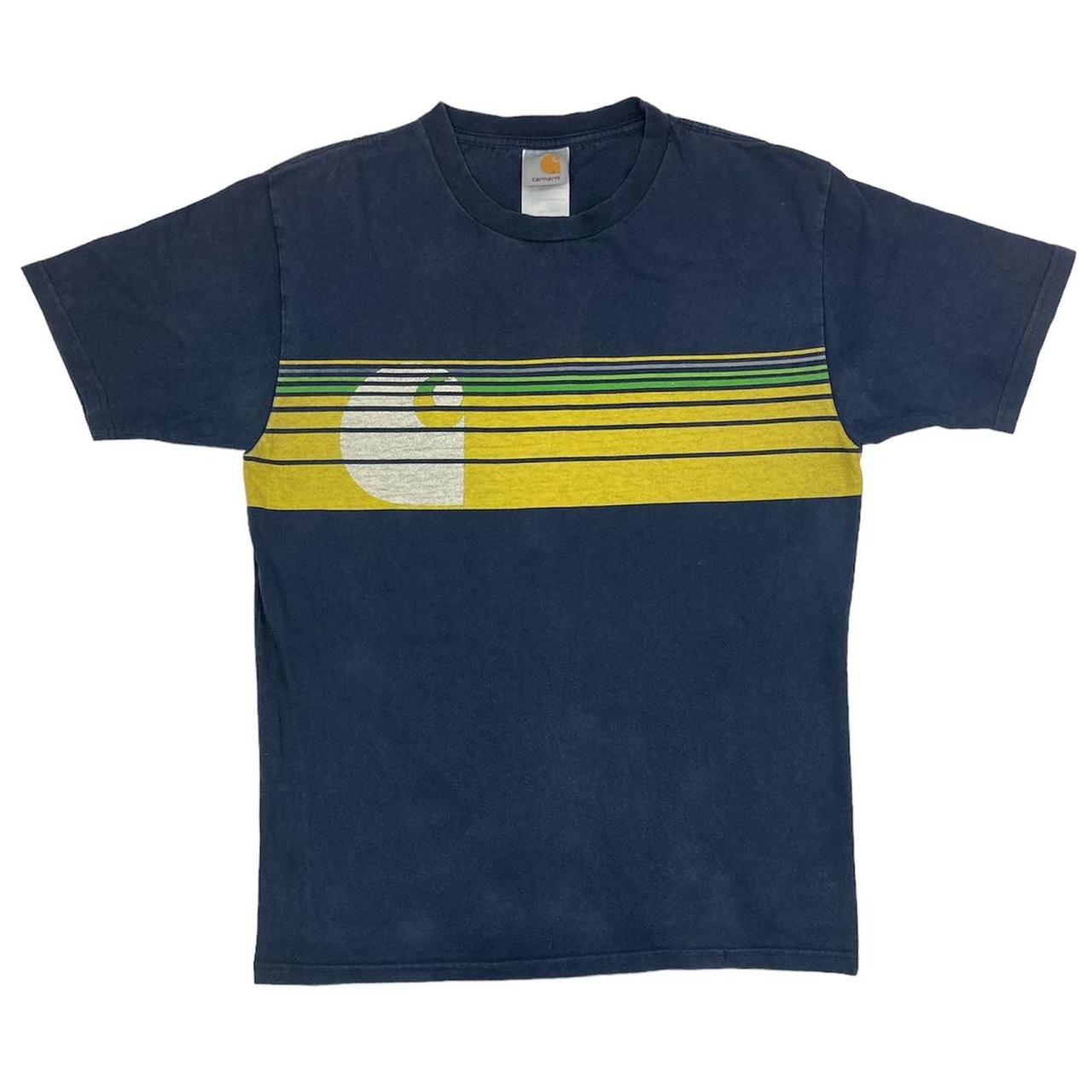 Vintage Carhartt Navy TShirt Measurements 📐 Top... Depop