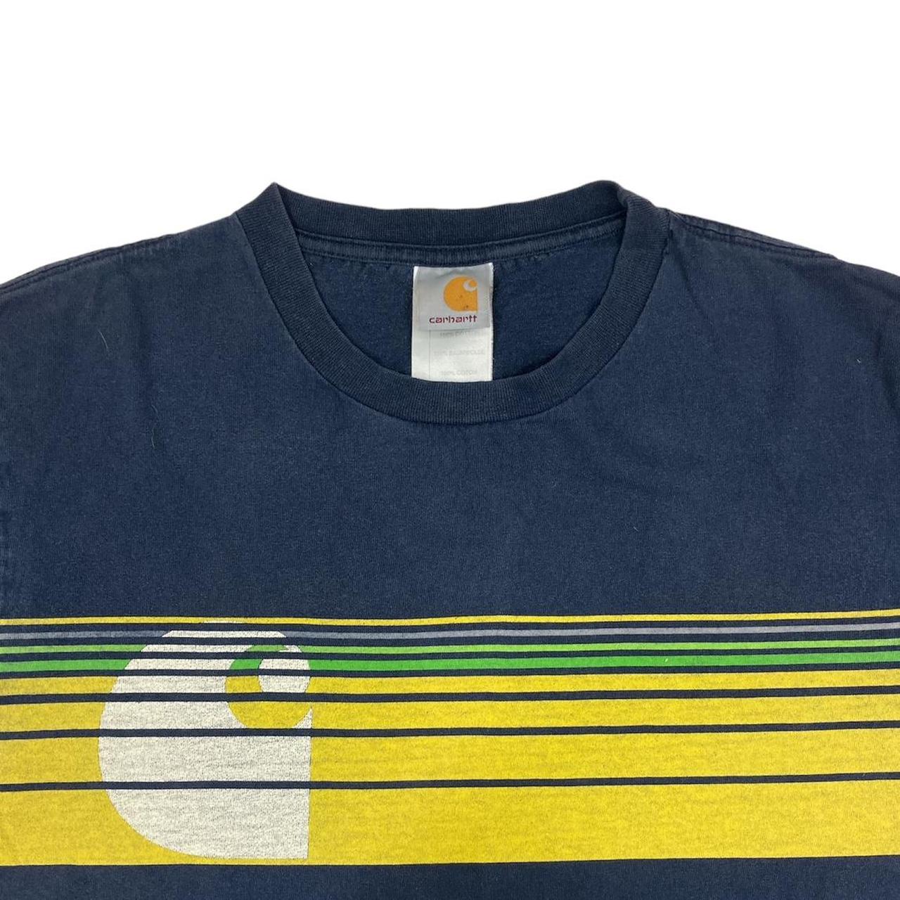 Vintage Carhartt Navy TShirt Measurements 📐 Top... Depop