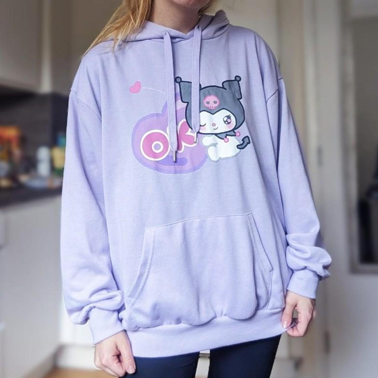 Kawaii lilac Sanrio Kuromi hoodie from... - Depop