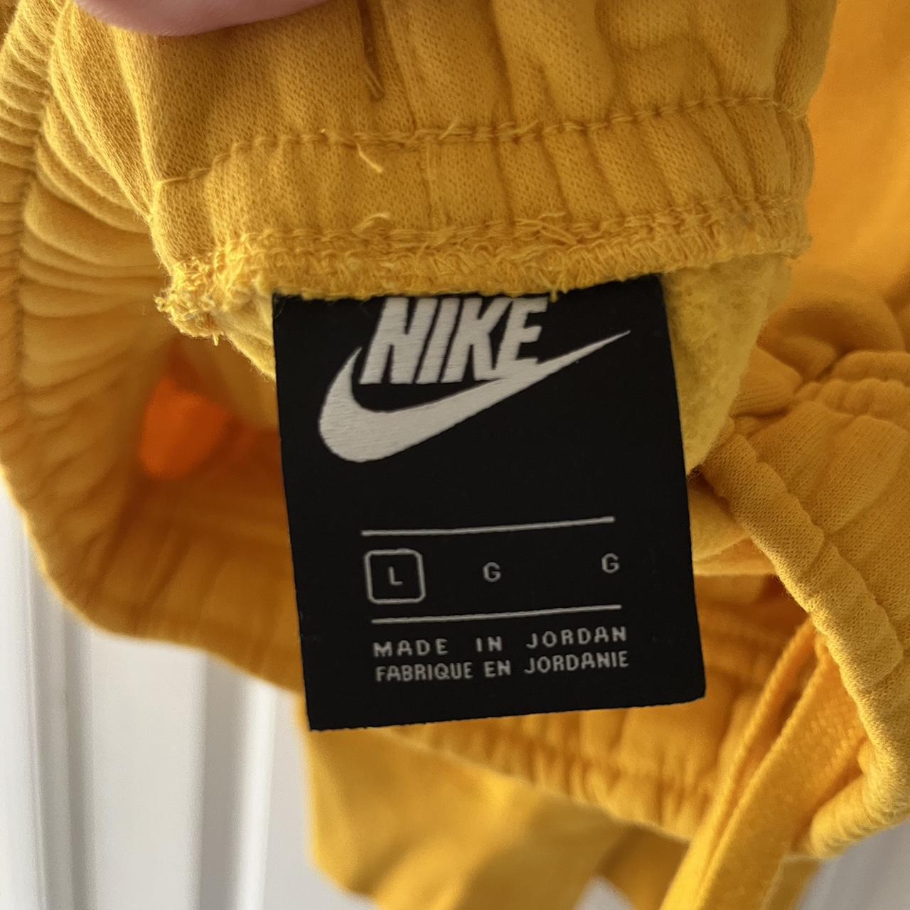 Nike yellow joggers nike Depop