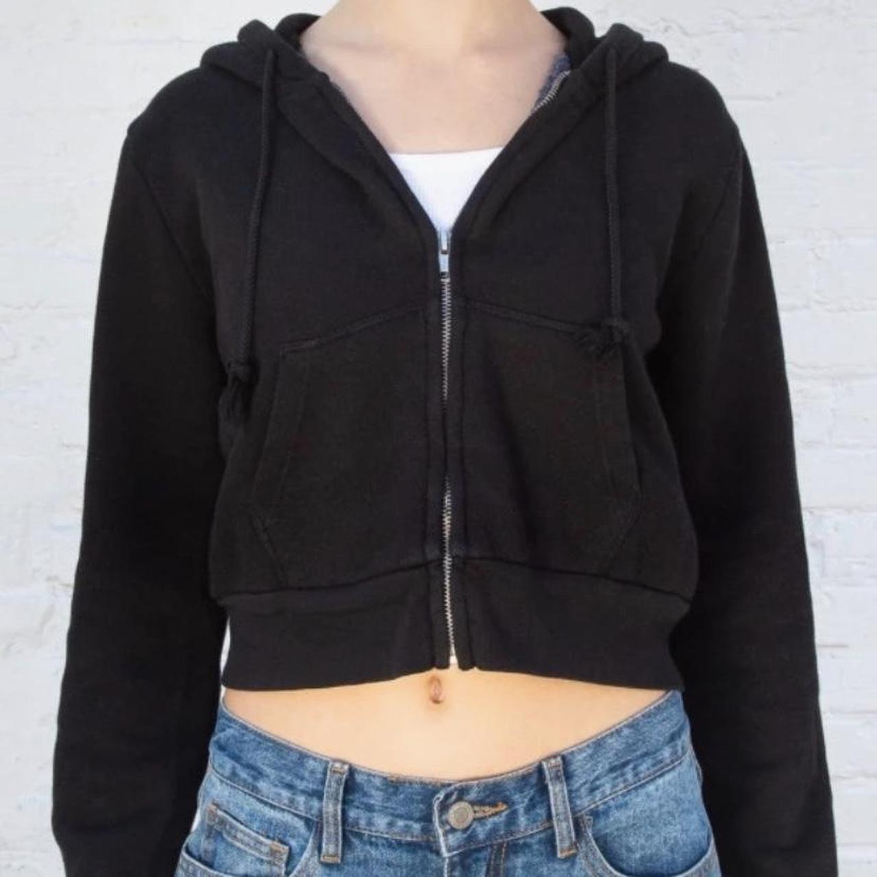 Black brandy zip up sale