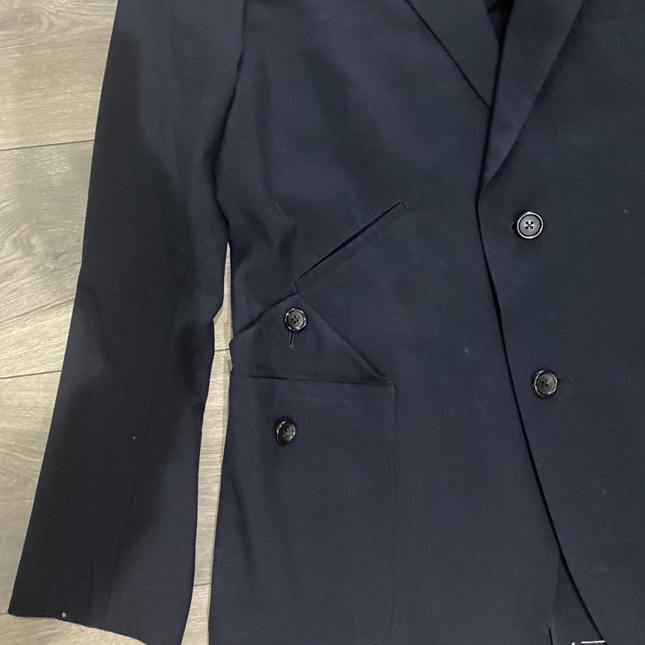 Yohji Yamamoto Men's Navy Tailored-jackets | Depop