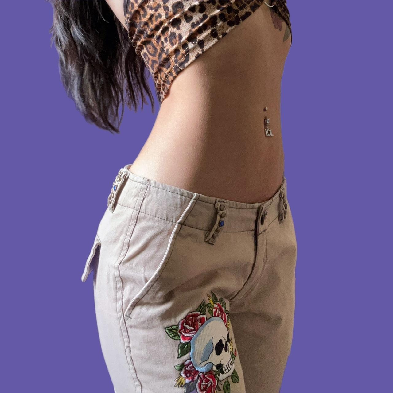 パンツ vintage Ed Hardy docking check trousers Vintage Ed Hardy Baggy Cargo Pants Printed Pants Streetwear