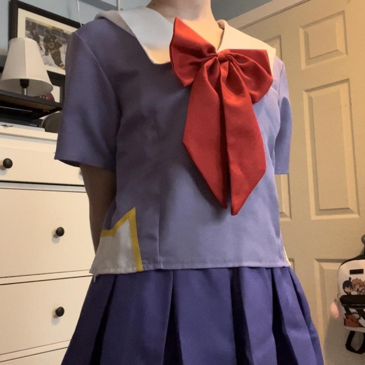 yuno gasai cosplay uniform includes uniform top,... - Depop