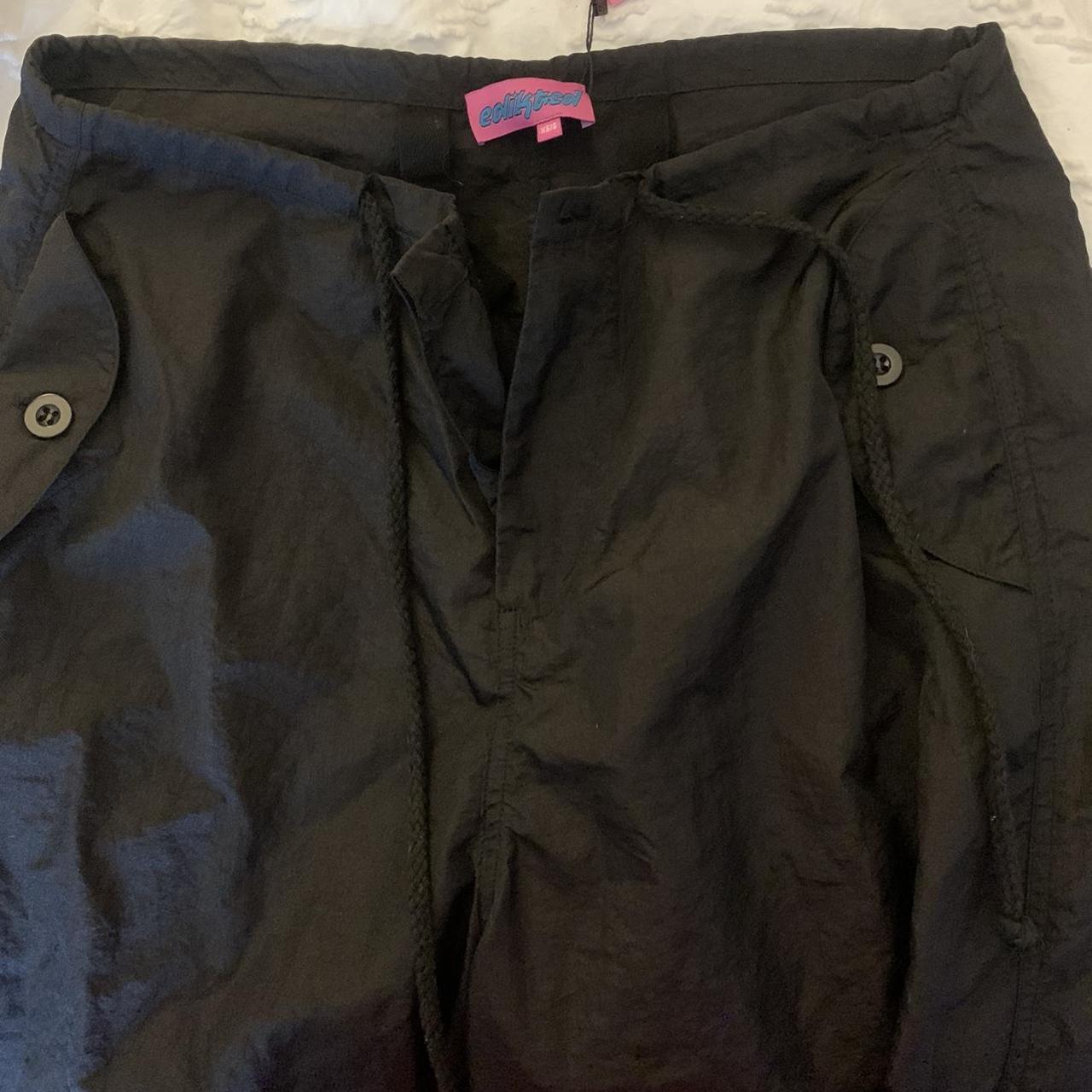 Edikted rian nylon cargo pants new with tags never... - Depop