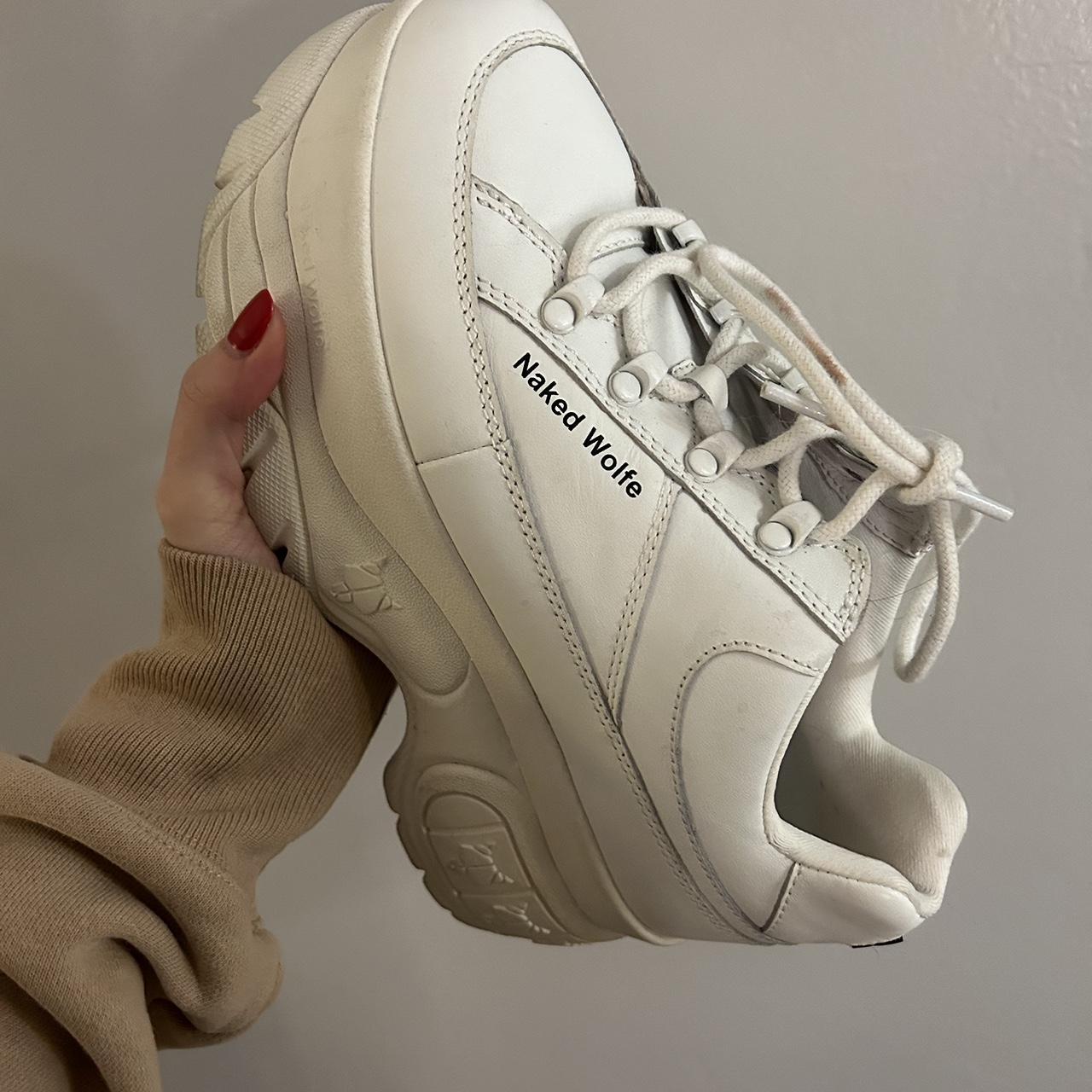 SPORTY WHITE LEATHER - Depop