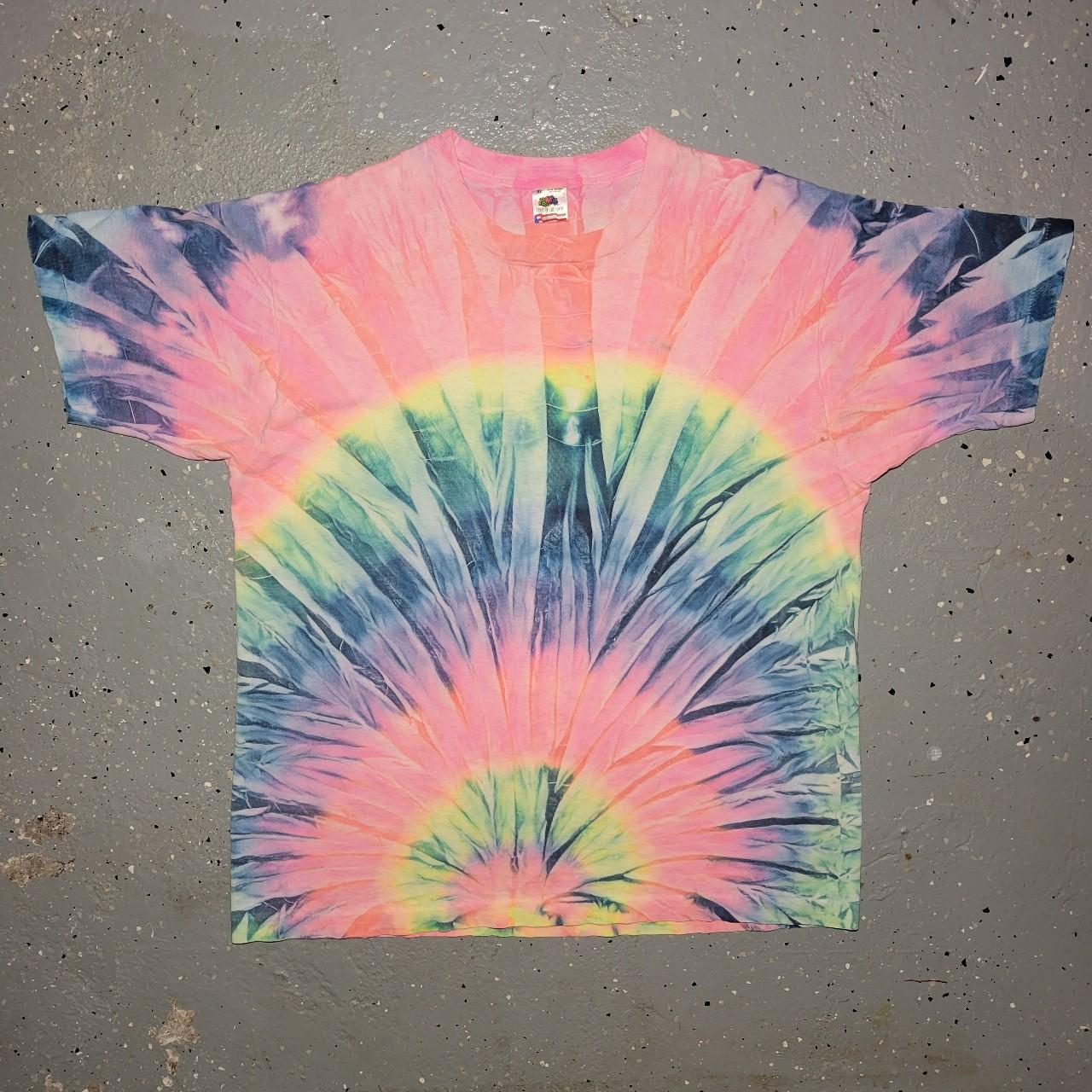 Vintage 90s Fruit of the Loom single stitch tie dye.