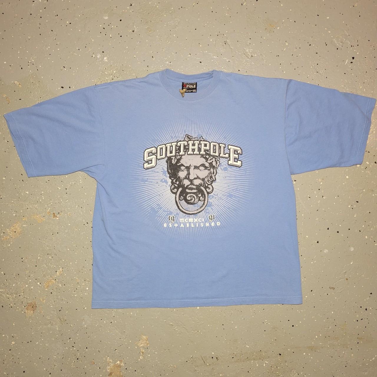 Vintage baby blue South Pole Y2K 2X T with sick... - Depop