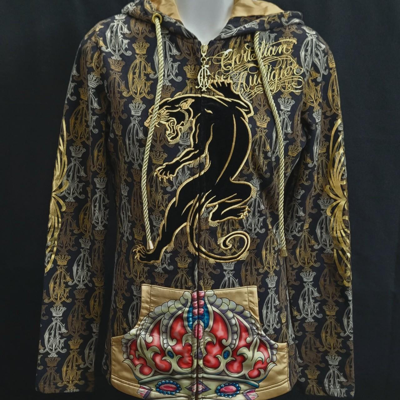 Beautiful Christian Audigier full zip hooded Depop