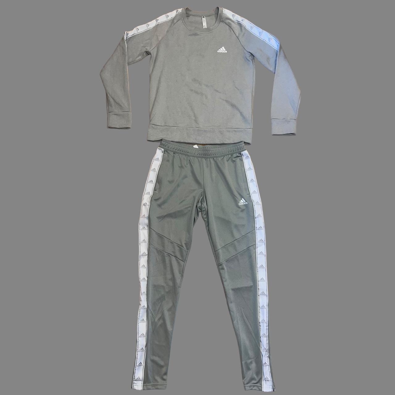 Adidas fashion sweatsuit grey