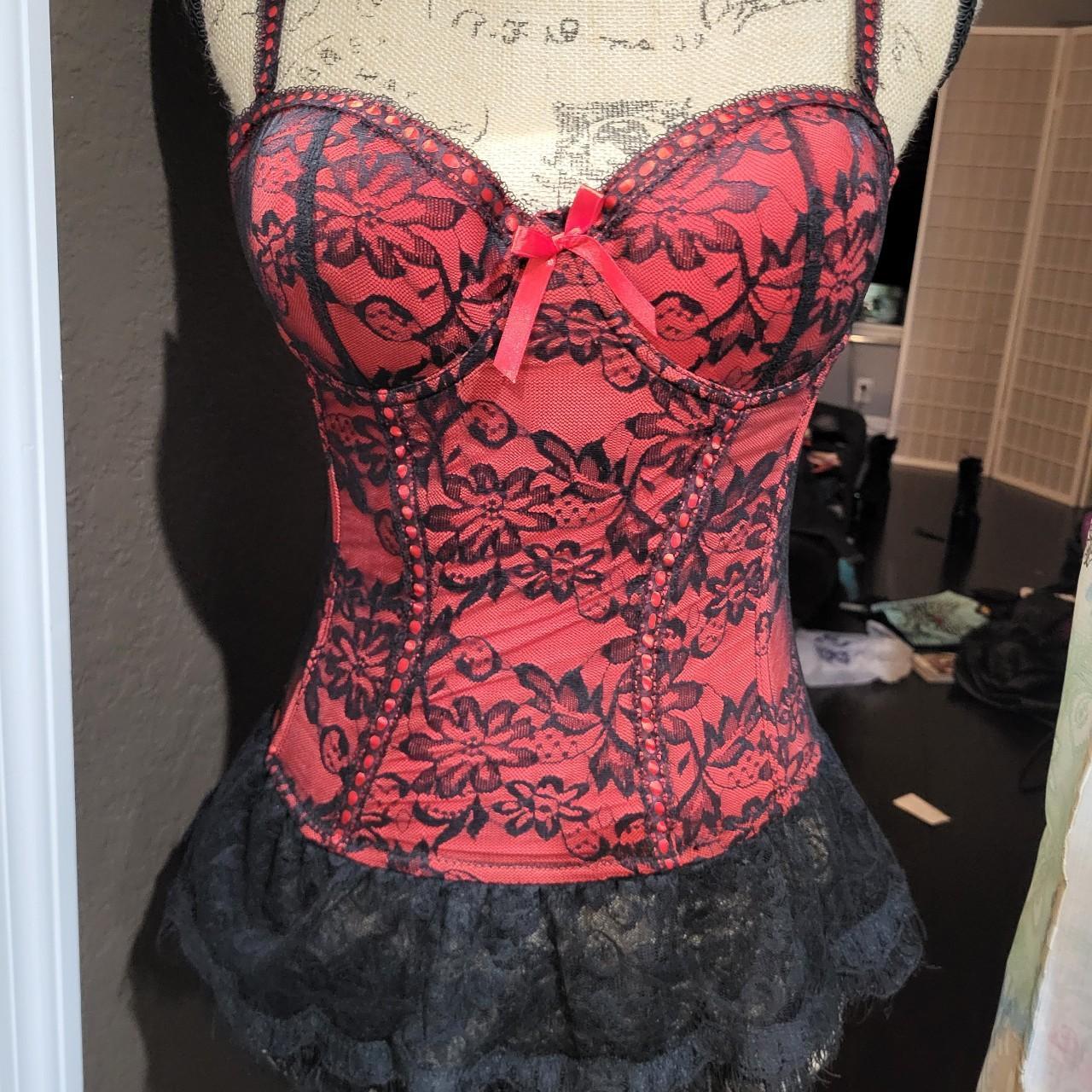 seven till midnight black and red lingerieSize M...