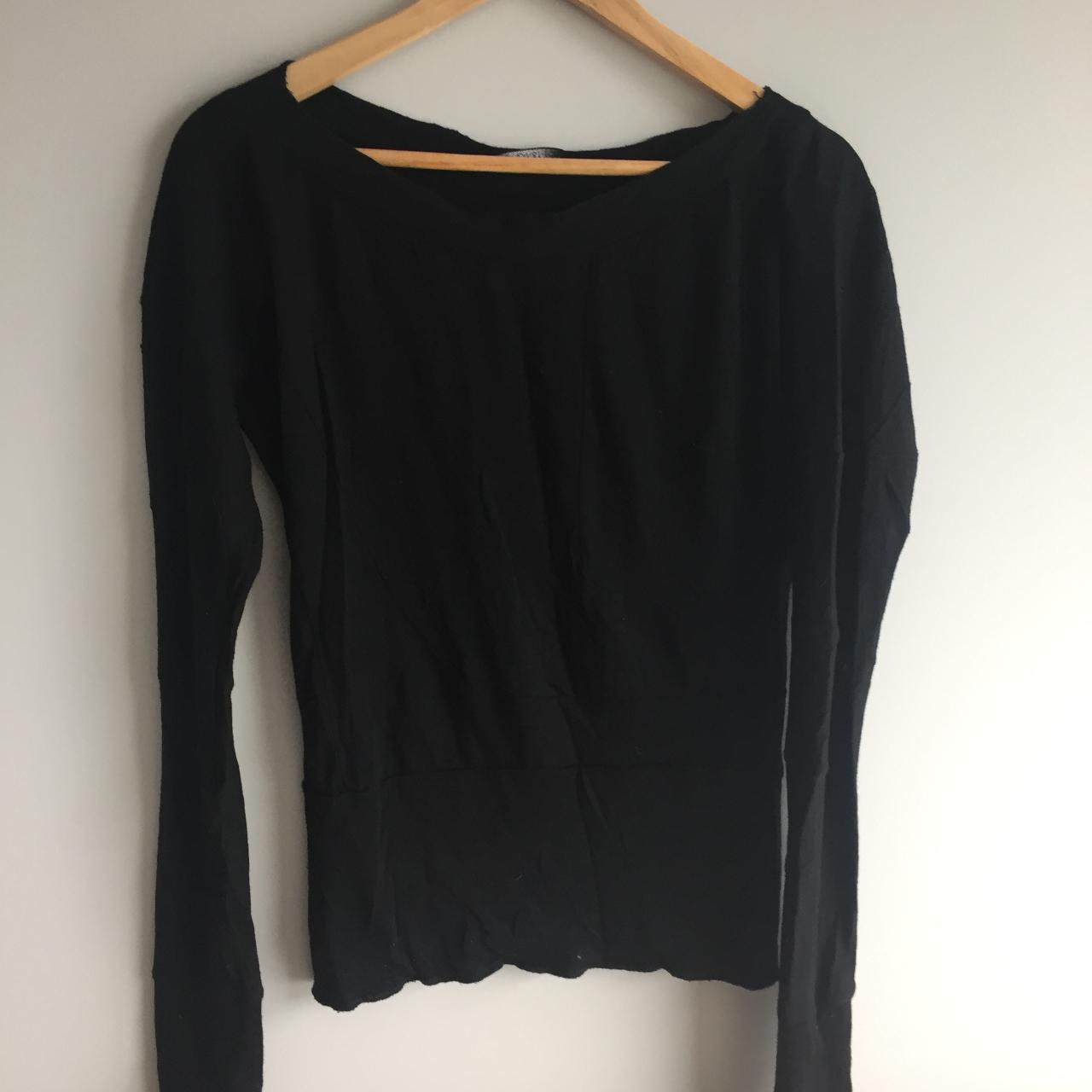 Vintage Scanlan & Theodore- Black long sleeve Size... - Depop