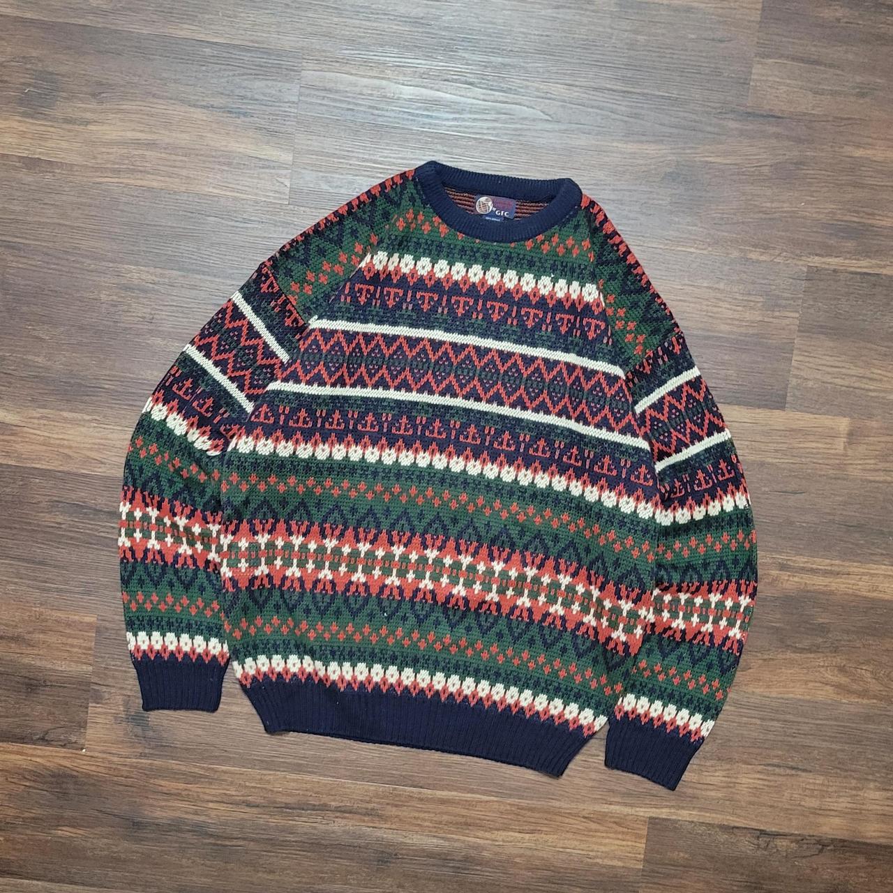 Vintage 1990s Trading Company Striped Multi Color... - Depop