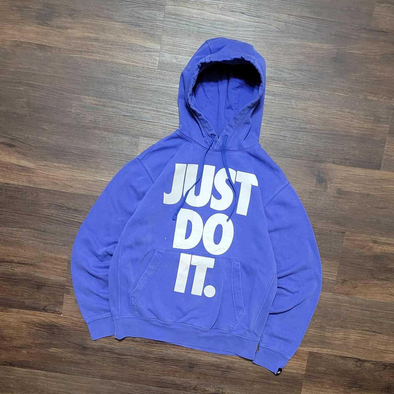 Blue nike just discount do it hoodie