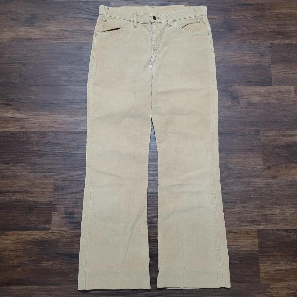 Vintage 1980s Levi's 646 Tan Corduroy White Tab... - Depop