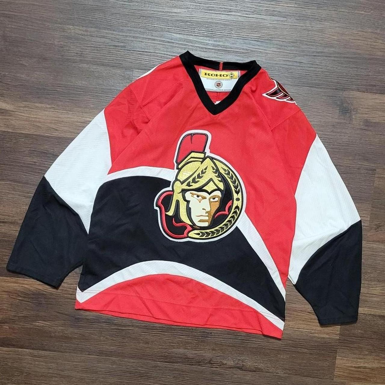 Ottawa Senators Retro Brand Red Black Vintage Style NHL T-Shirt