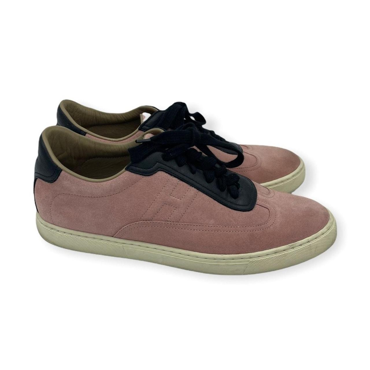 hermes pink suede quicker sneaker 9d47