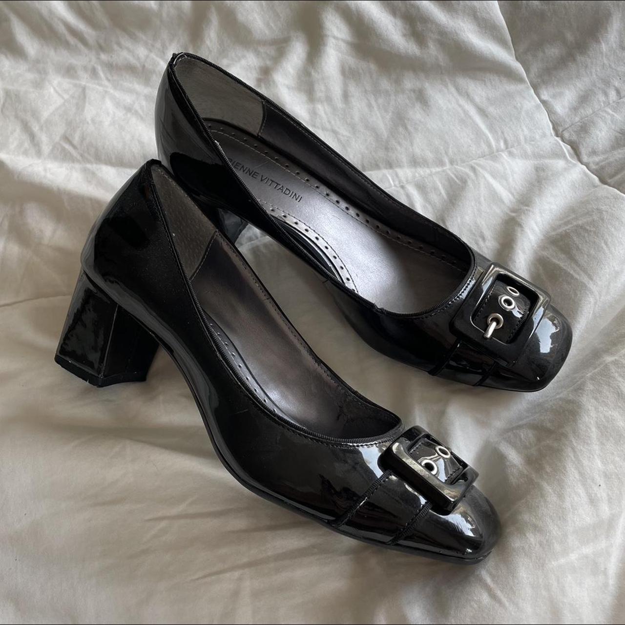 Adrienne Vittadini patent leather block heels... - Depop