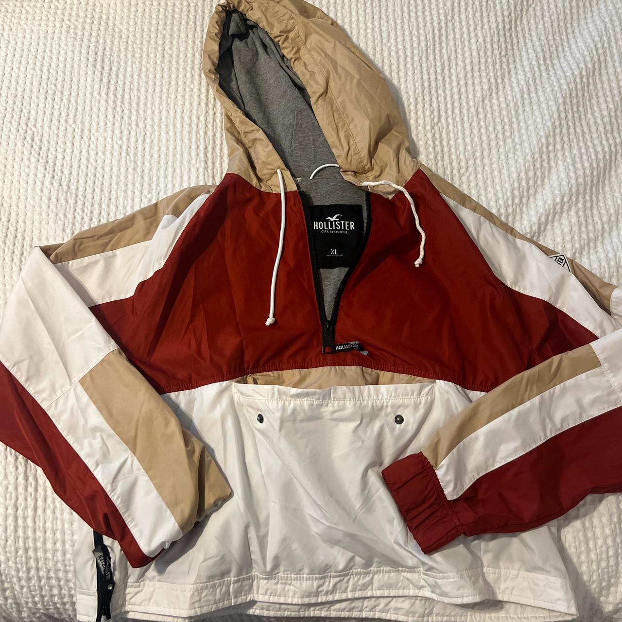 Hollister half zip windbreaker deals