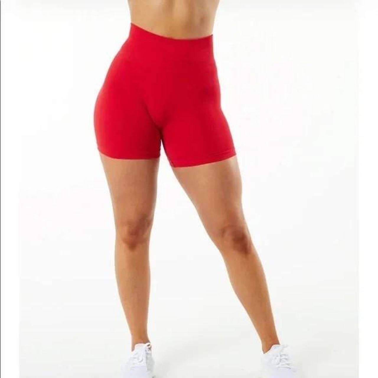Alphalete Amplify 4.5” Shorts in Formula Red, Women's Fashion, Activewear  on Carousell