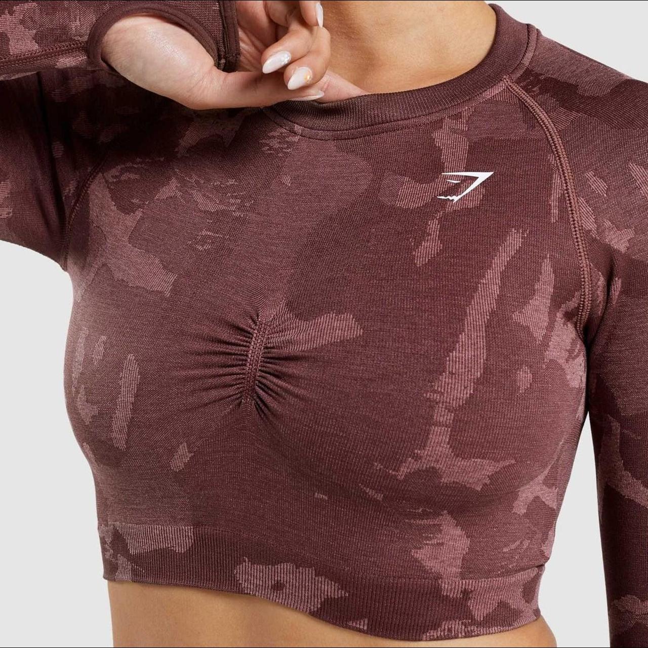 Adapt Camo Seamless Long Sleeve Crop Top