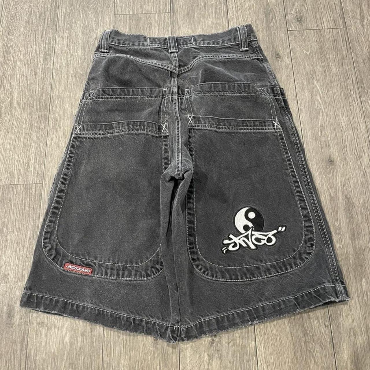 Jnco yin Yang shorts size 30 Fits me and I’m a 32... - Depop
