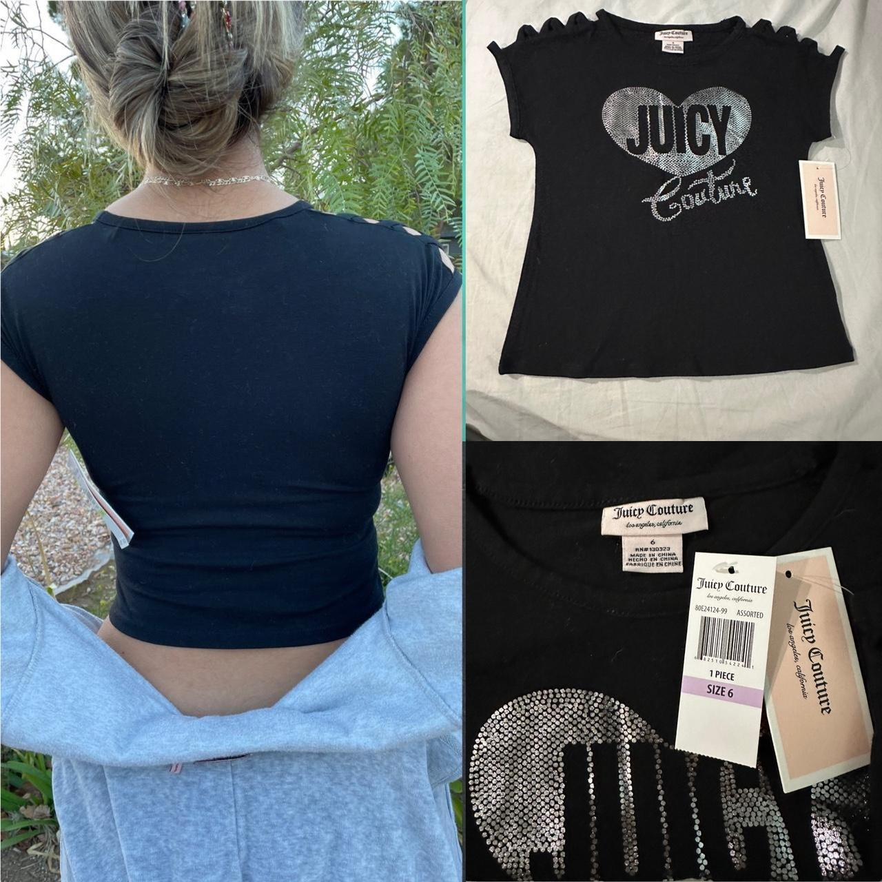 Juicy Couture Crop Top 🖤 Brand new with tags, super - Depop