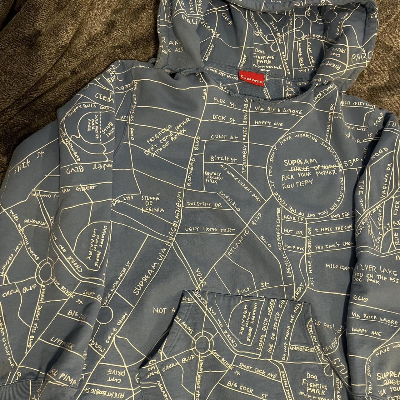 Supreme Gonz Embroidered Map Hooded...