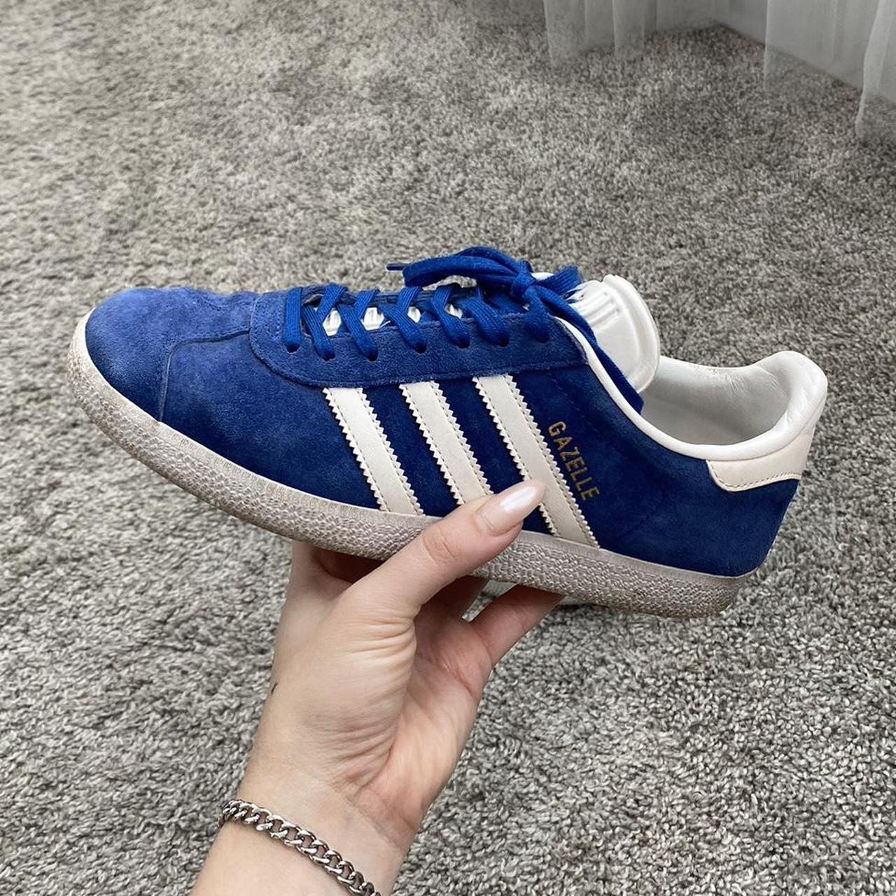 mens blue gazelle trainers