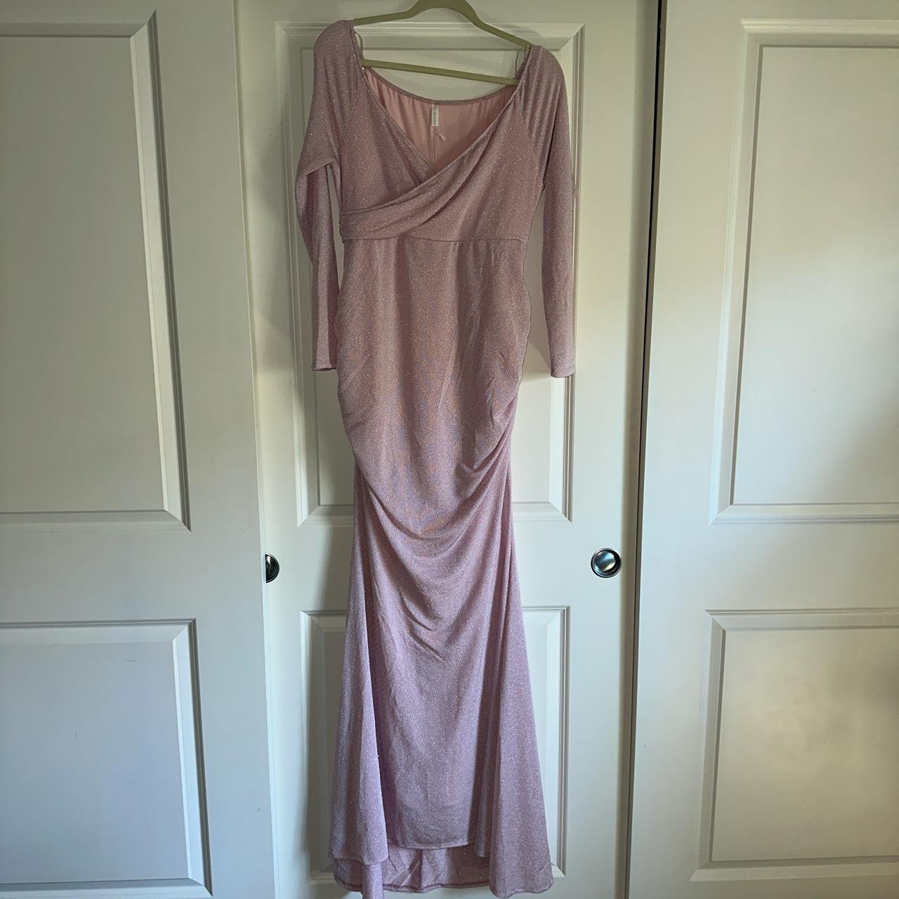 PinkBlush gorgeous long maternity dress. Small snag... - Depop