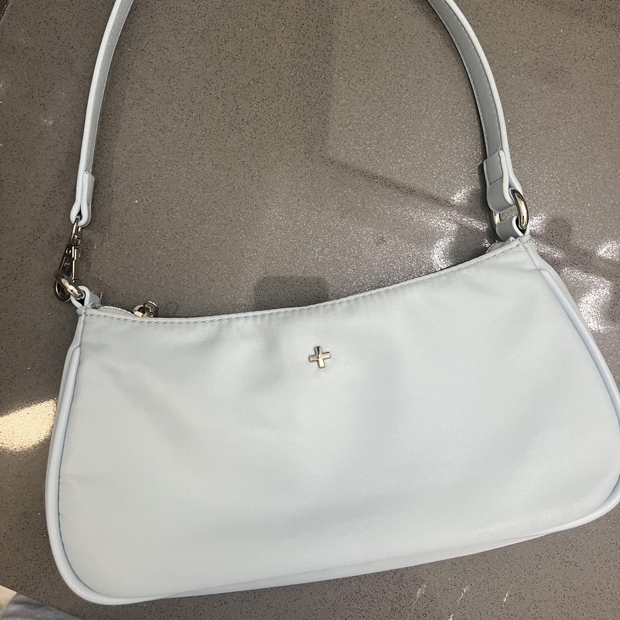 princess polly nylon light blue shoulder bag purse