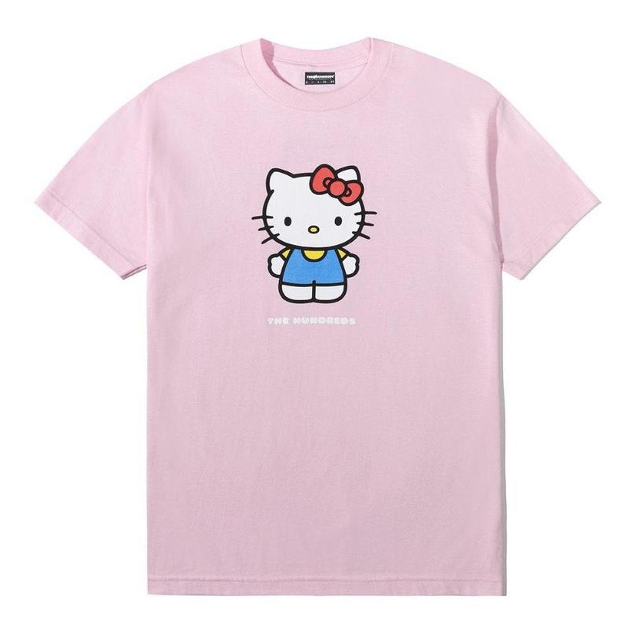 Sanrio Men's Pink and White T-shirt | Depop