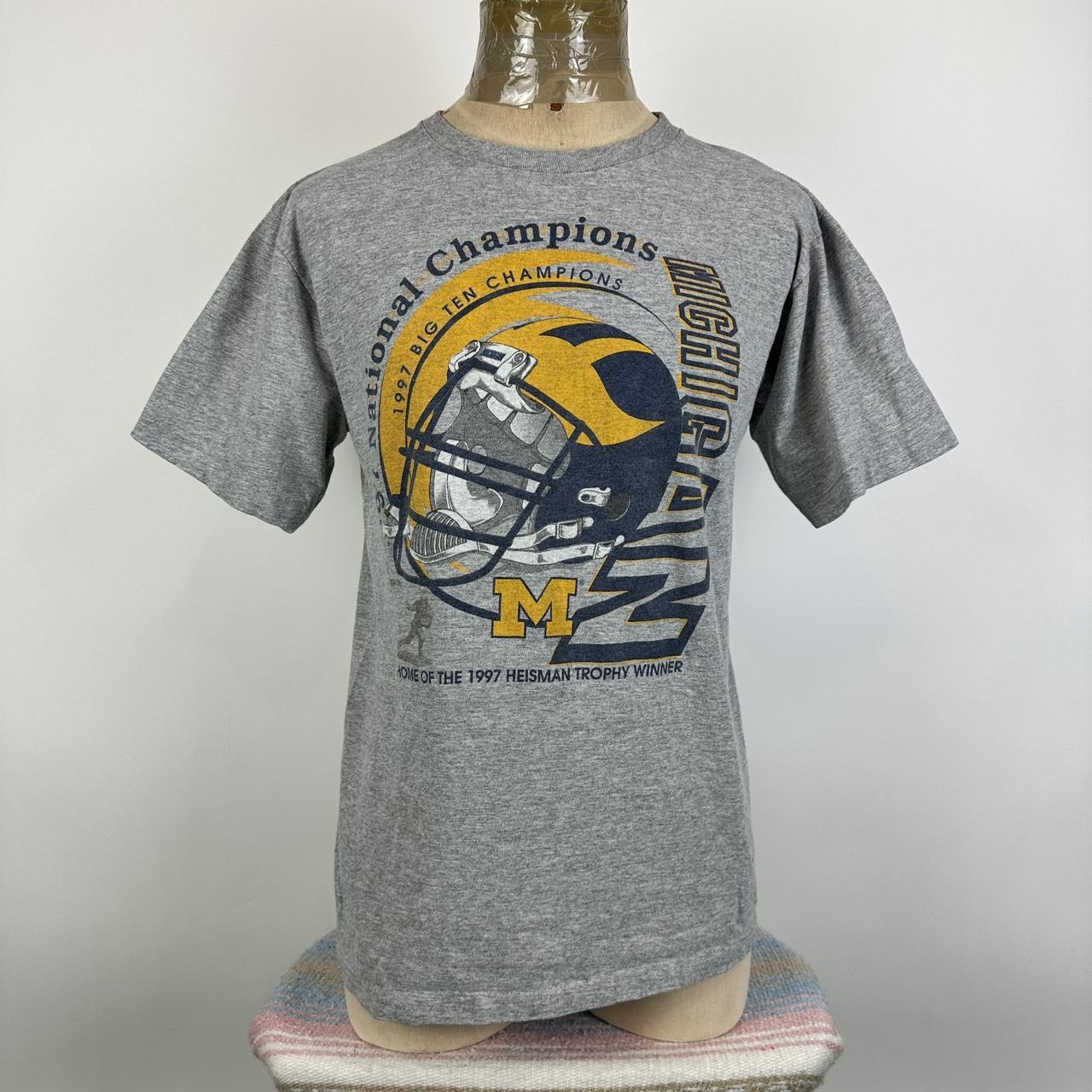 1997 U of M Champions Double Sided Shirt... - Depop