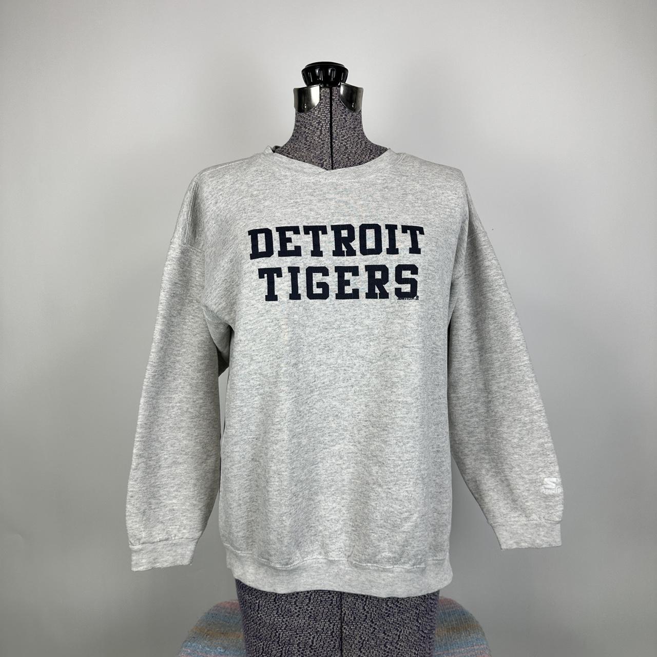 Vintage 90s Detroit Tigers Sweatshirt Detroit - Depop