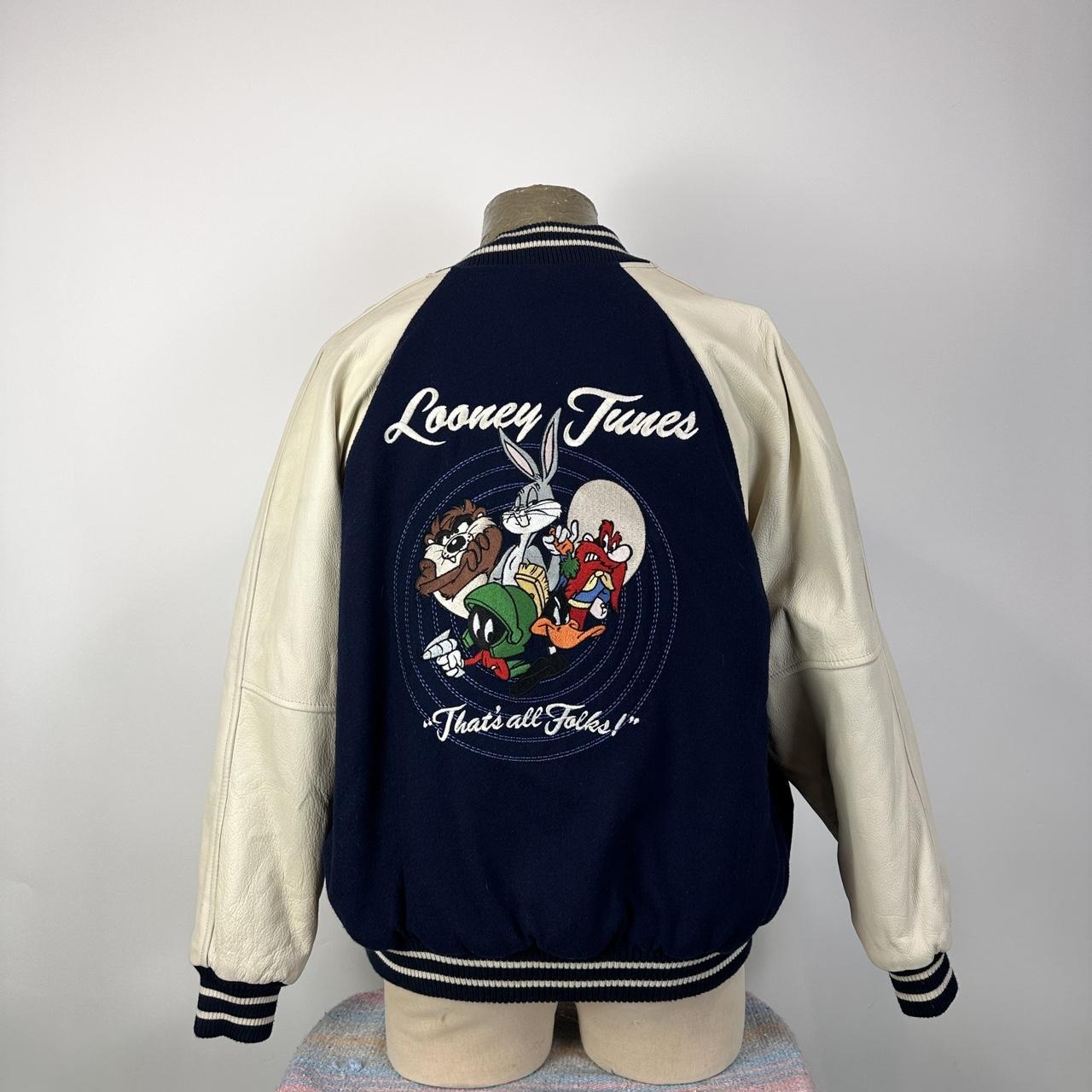 Vintage 1990s Bugs Bunny Looney Tunes Wool Varsity