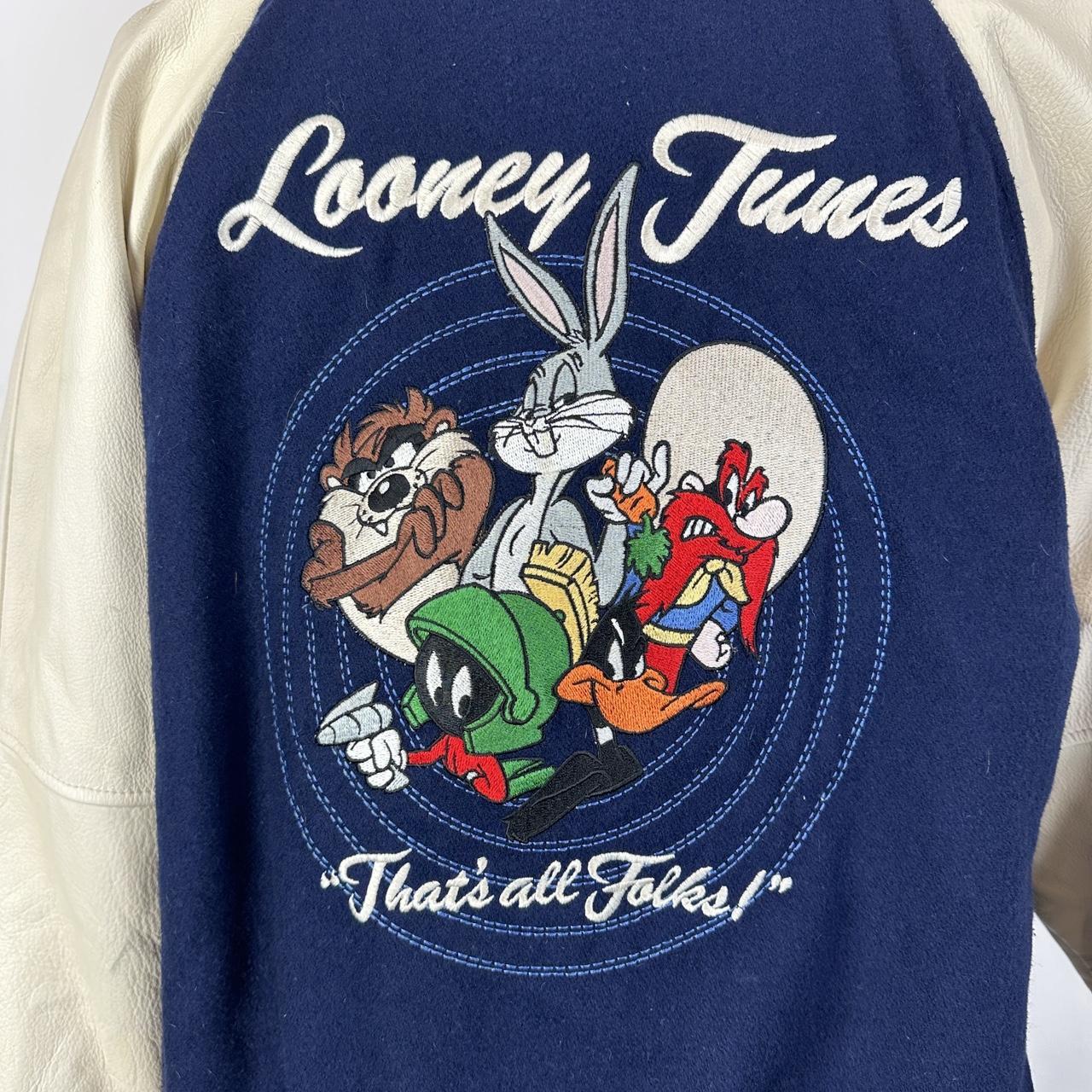 Vintage 1990s Bugs Bunny Looney Tunes Wool Varsity