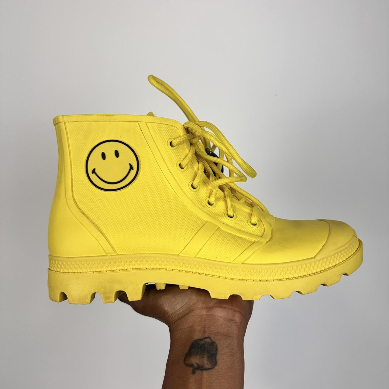 Yellow Rubber Palladium Pampa Smile Unisex Lace Up. Depop