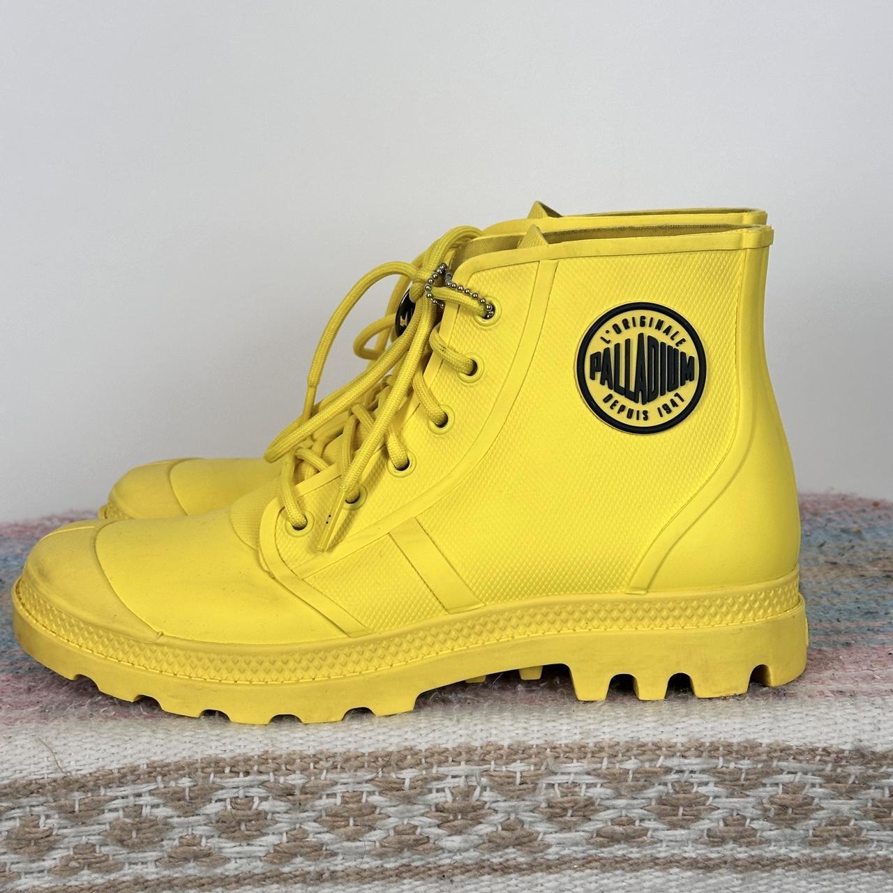 Yellow Rubber Palladium Pampa Smile Unisex Lace Up. Depop